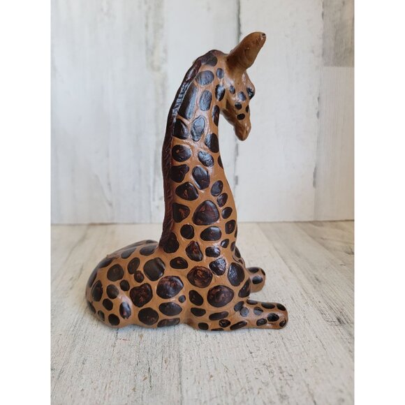 Large wax giraffe candle collectible figure baby mama zoo animal vintage - Picture 4 of 8